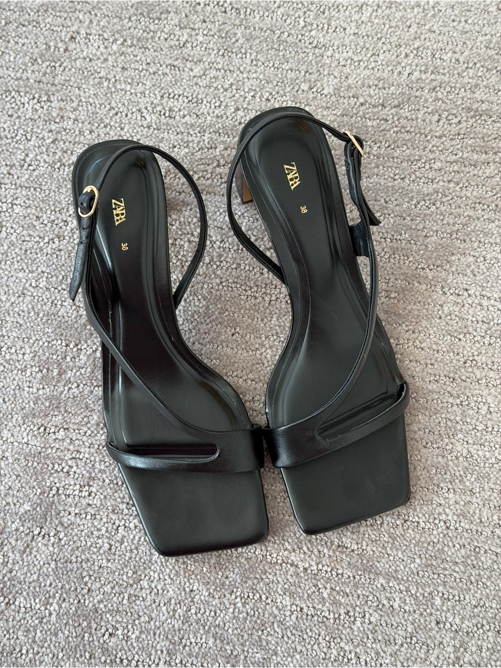 Zara Block Heel Sandals